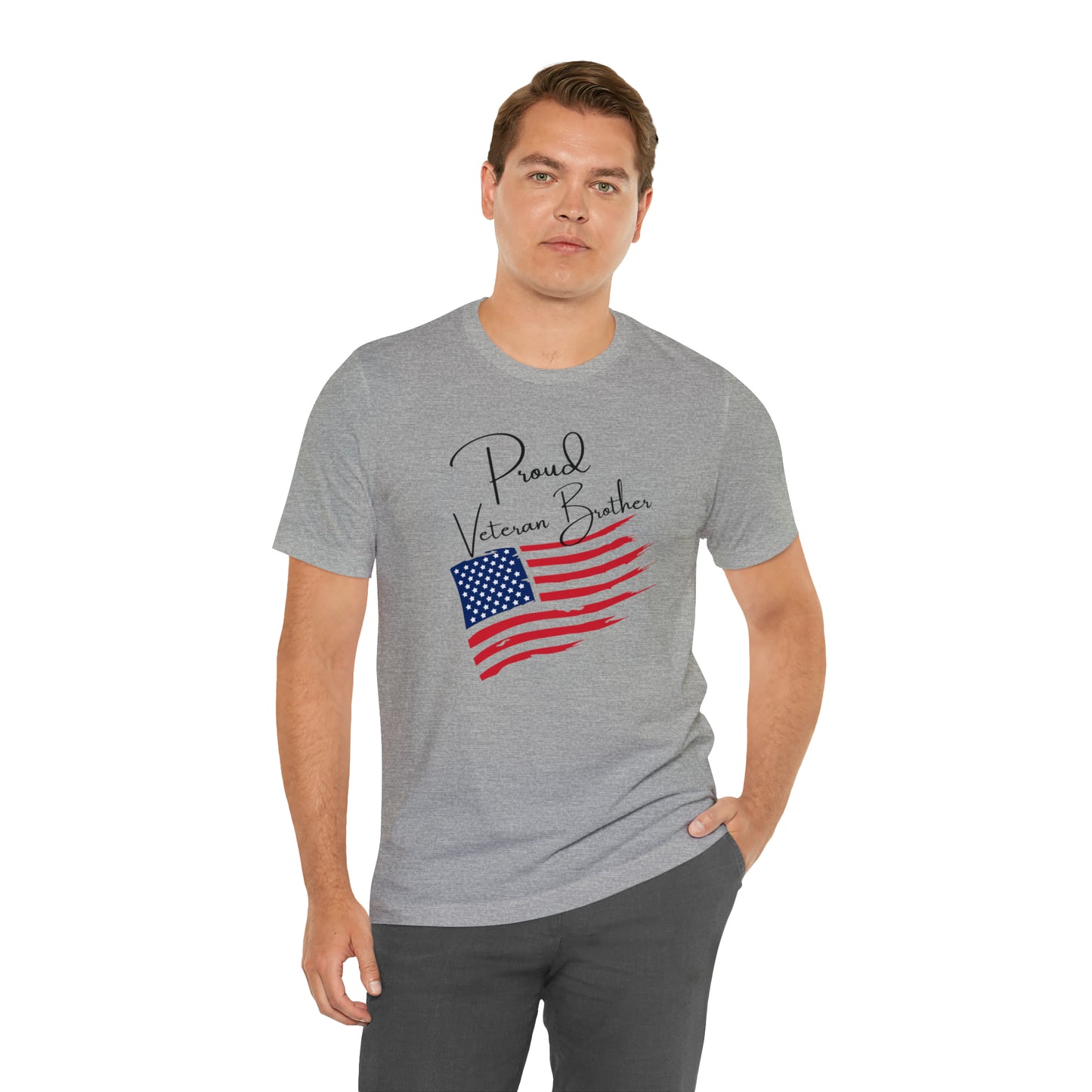 Proud Veteran Brother Great Gift for a Veteran, or Brother of a Veteran Graphic Tee