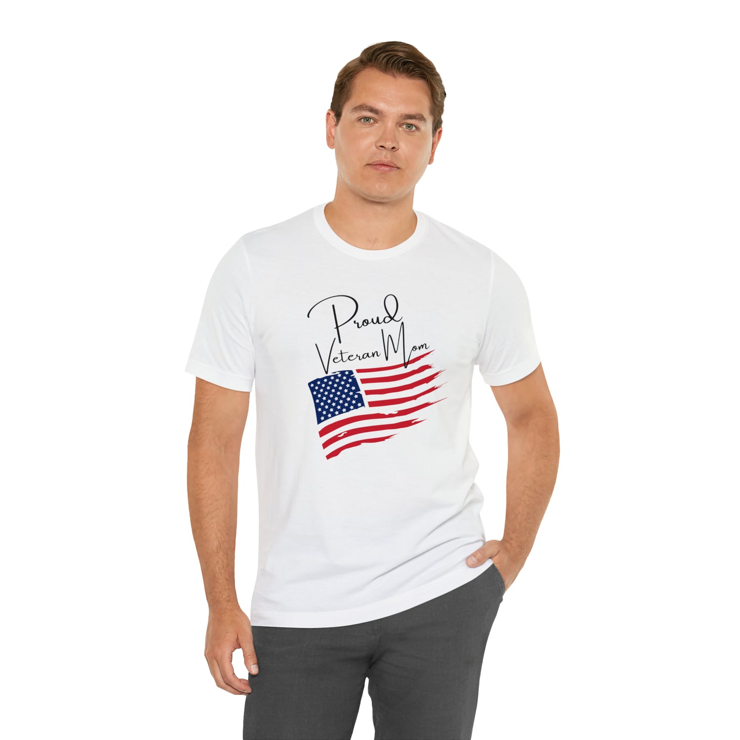 Proud Veteran Mom Great Mother's Day or Veteran Gift Graphic Tee