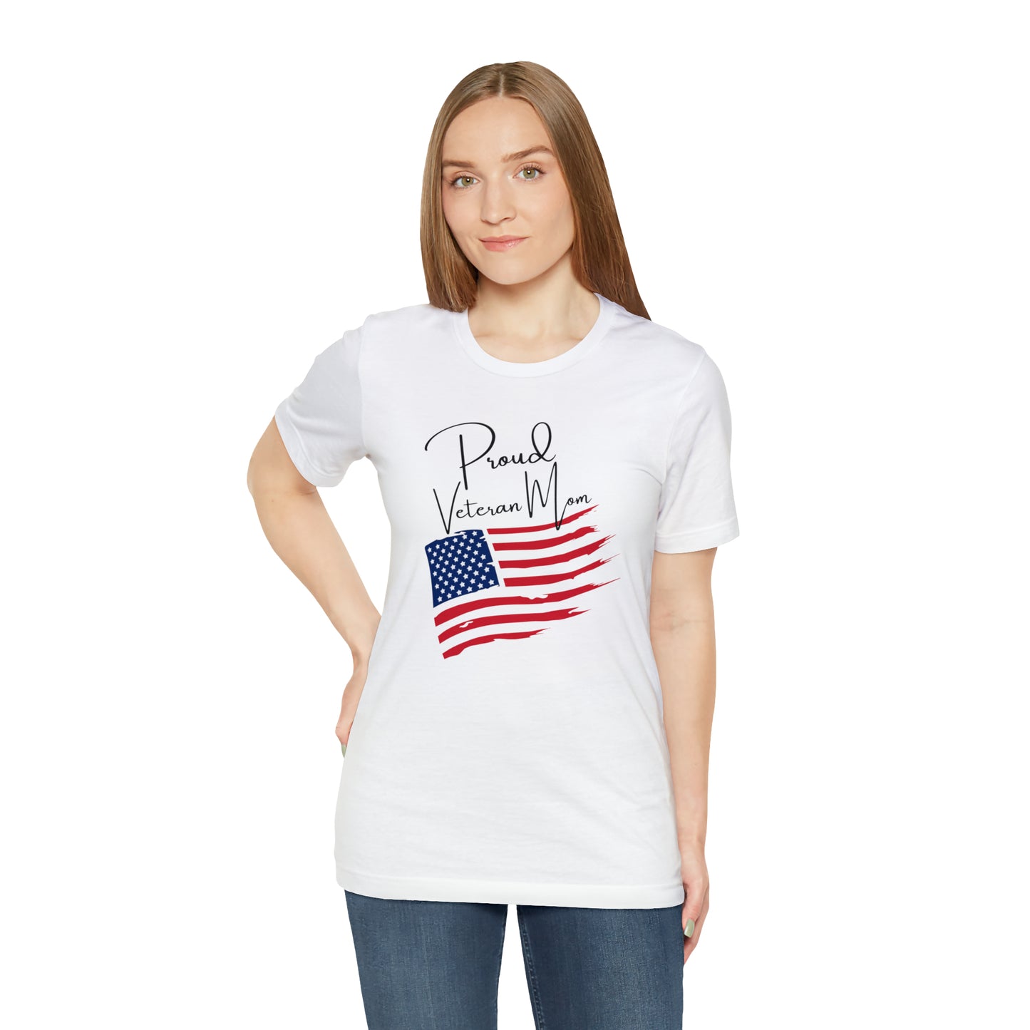 Proud Veteran Mom Great Mother's Day or Veteran Gift Graphic Tee