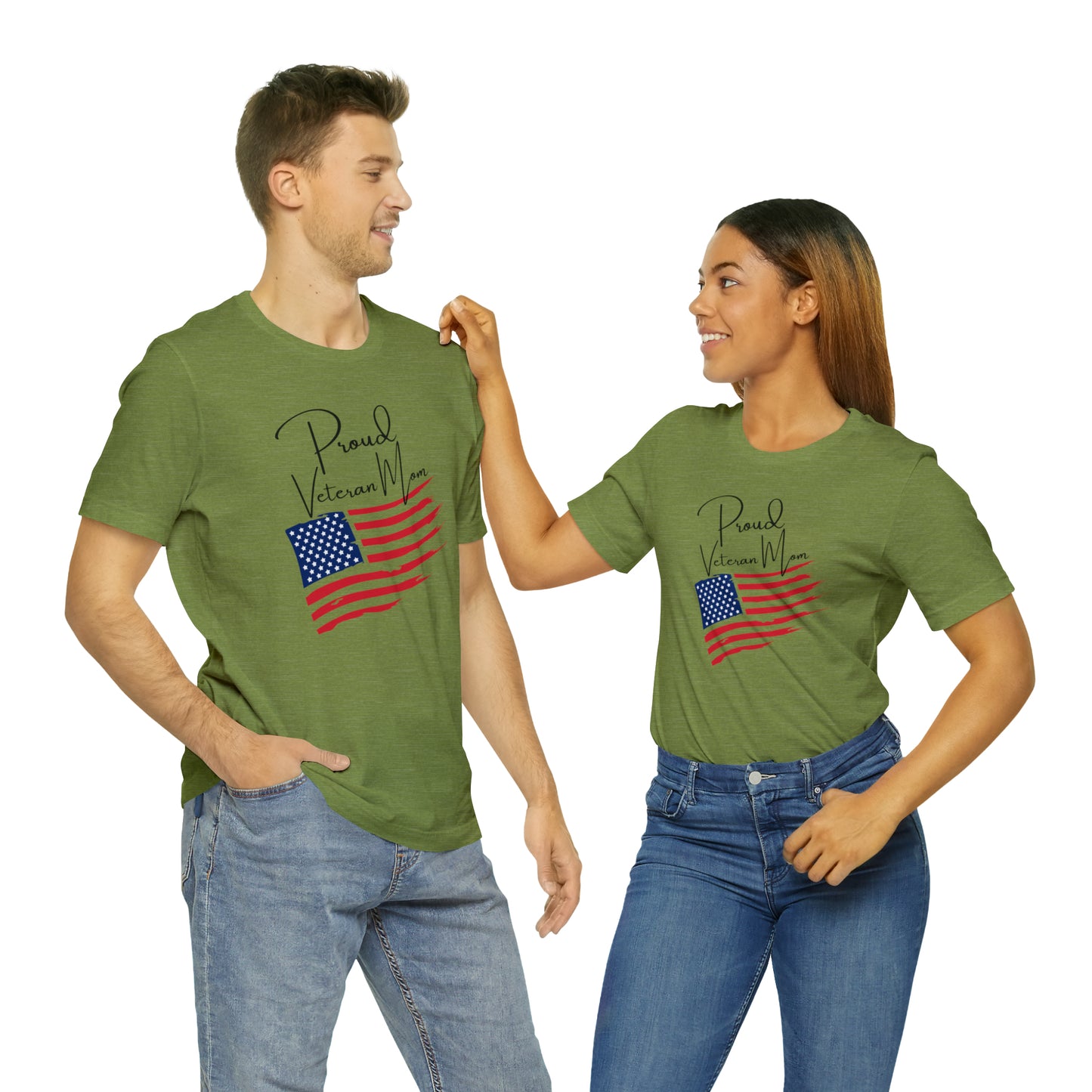 Proud Veteran Mom Great Mother's Day or Veteran Gift Graphic Tee