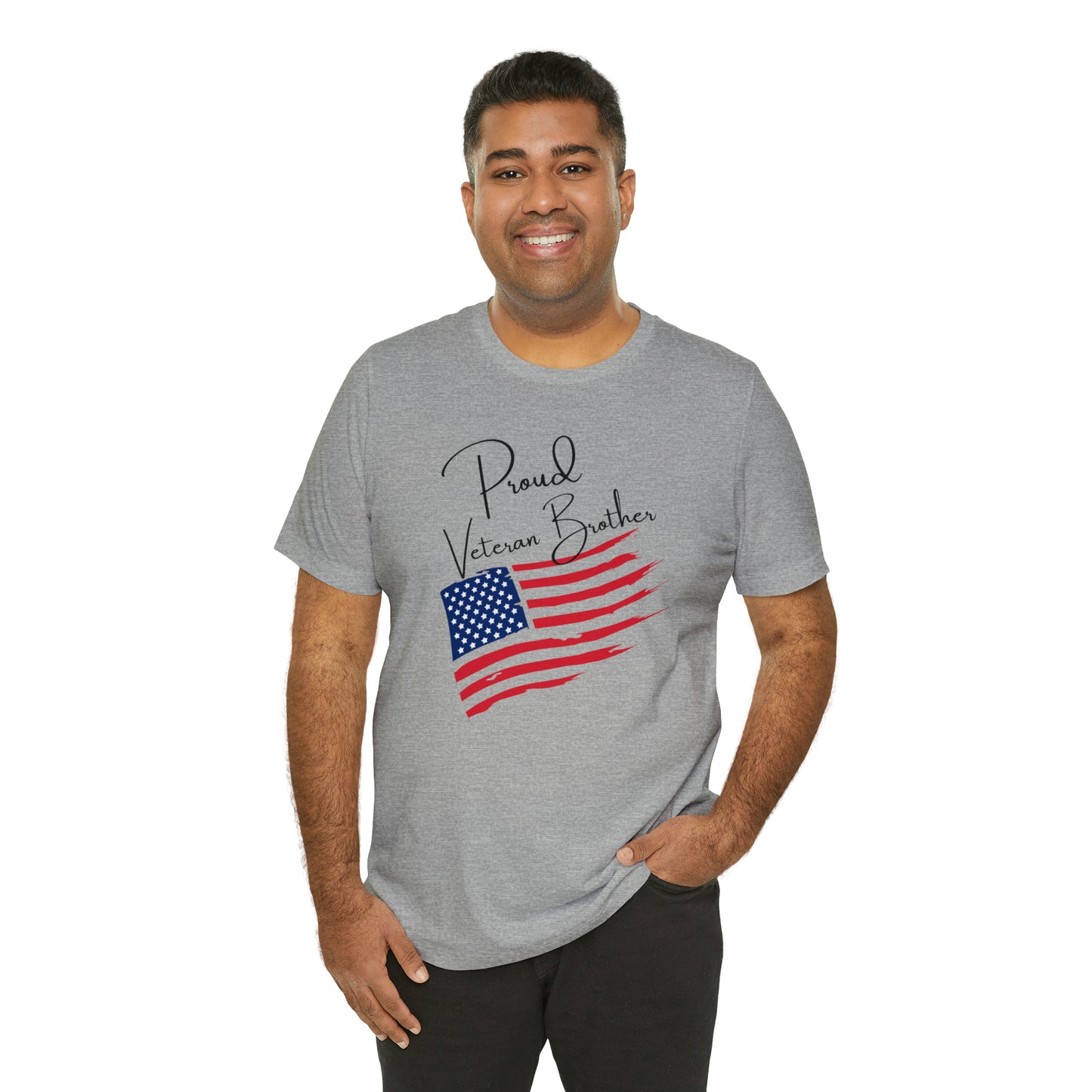 Proud Veteran Brother Great Gift for a Veteran, or Brother of a Veteran Graphic Tee