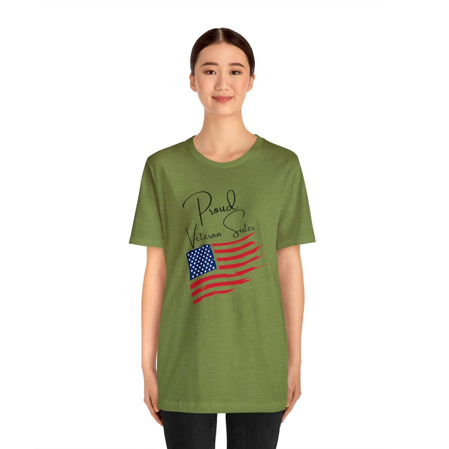 Proud Veteran Sister Great Gift for a Veteran, or Sister of a Veteran Graphic Tee