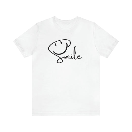 Smile with Emoticon Short Sleeve Tee