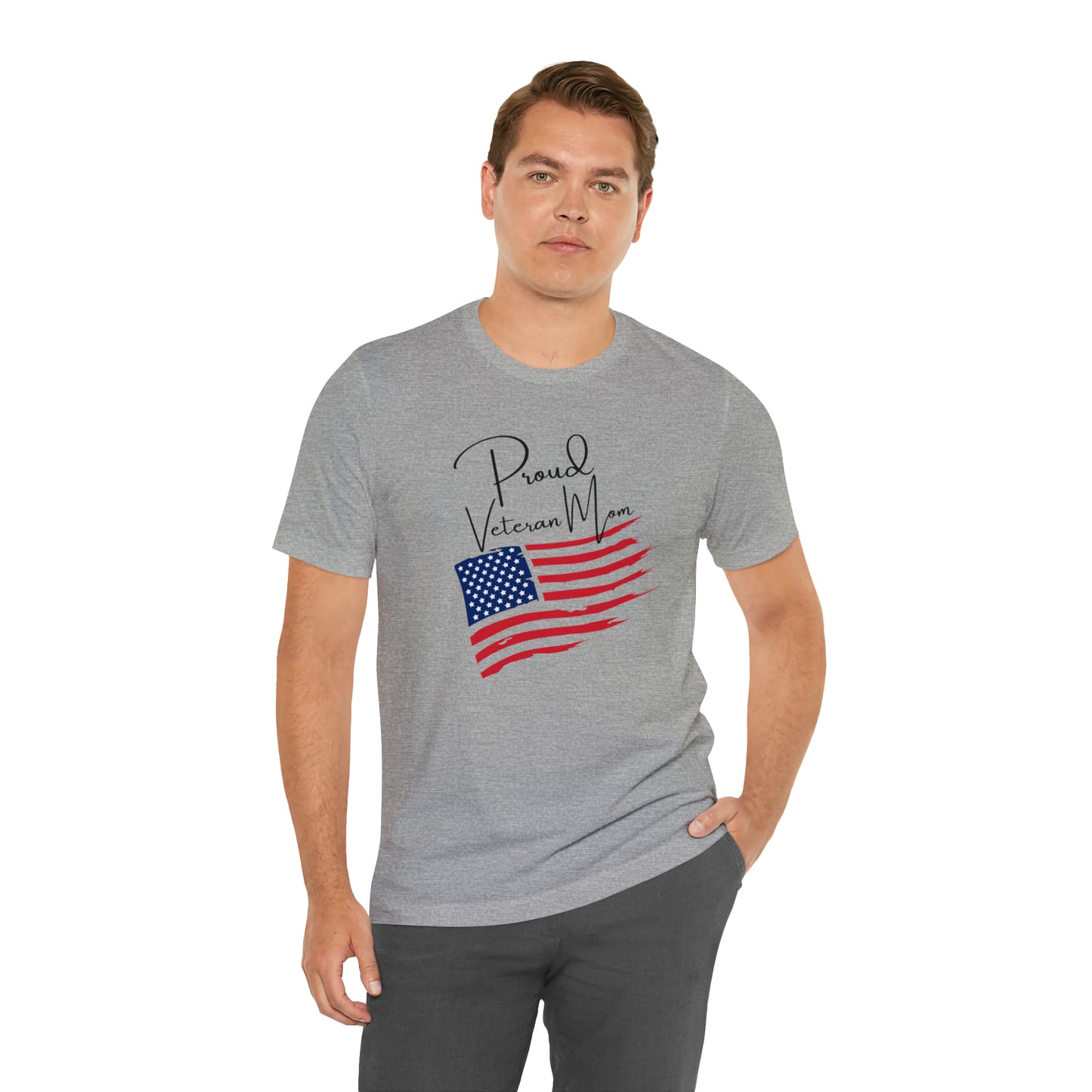 Proud Veteran Mom Great Mother's Day or Veteran Gift Graphic Tee