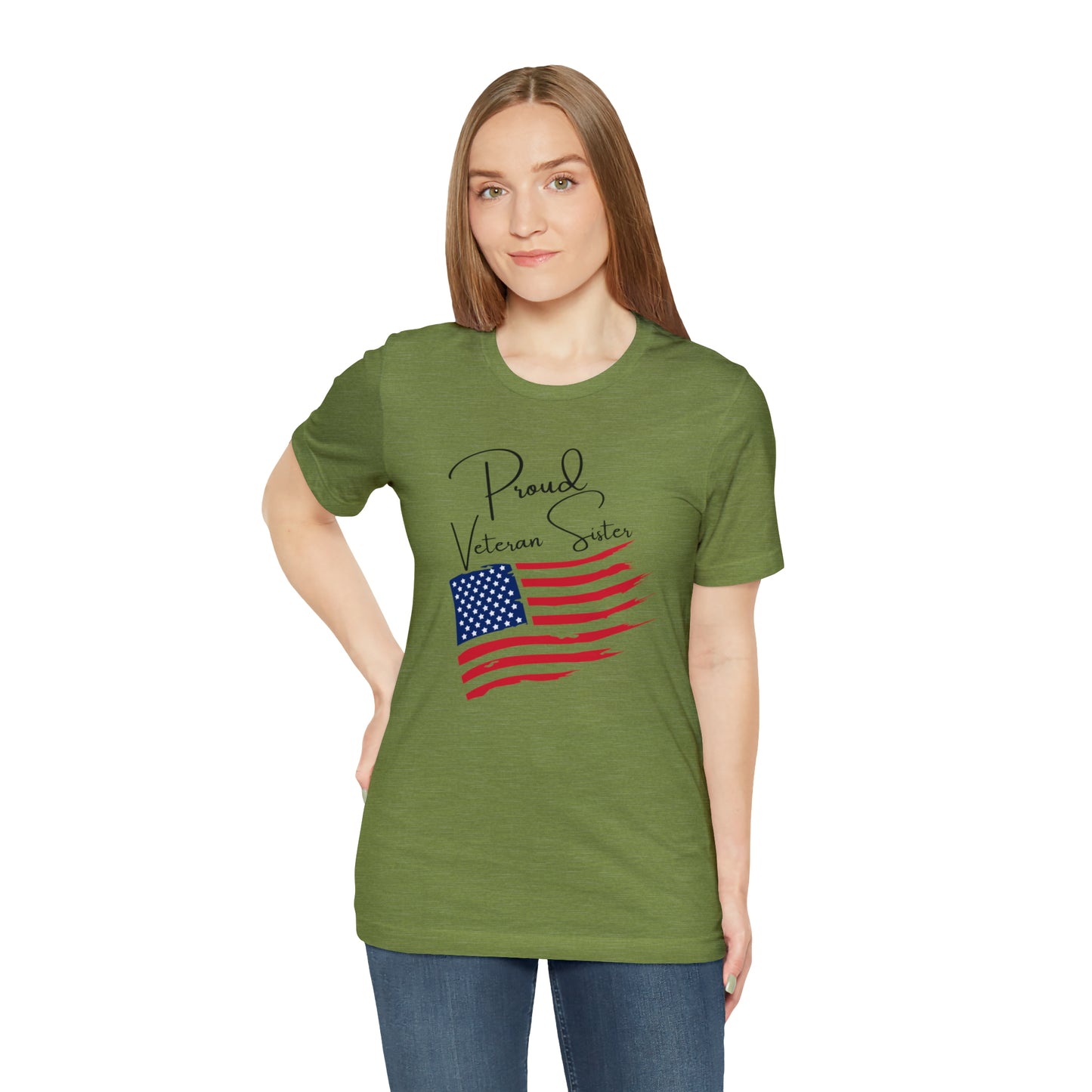 Proud Veteran Sister Great Gift for a Veteran, or Sister of a Veteran Graphic Tee