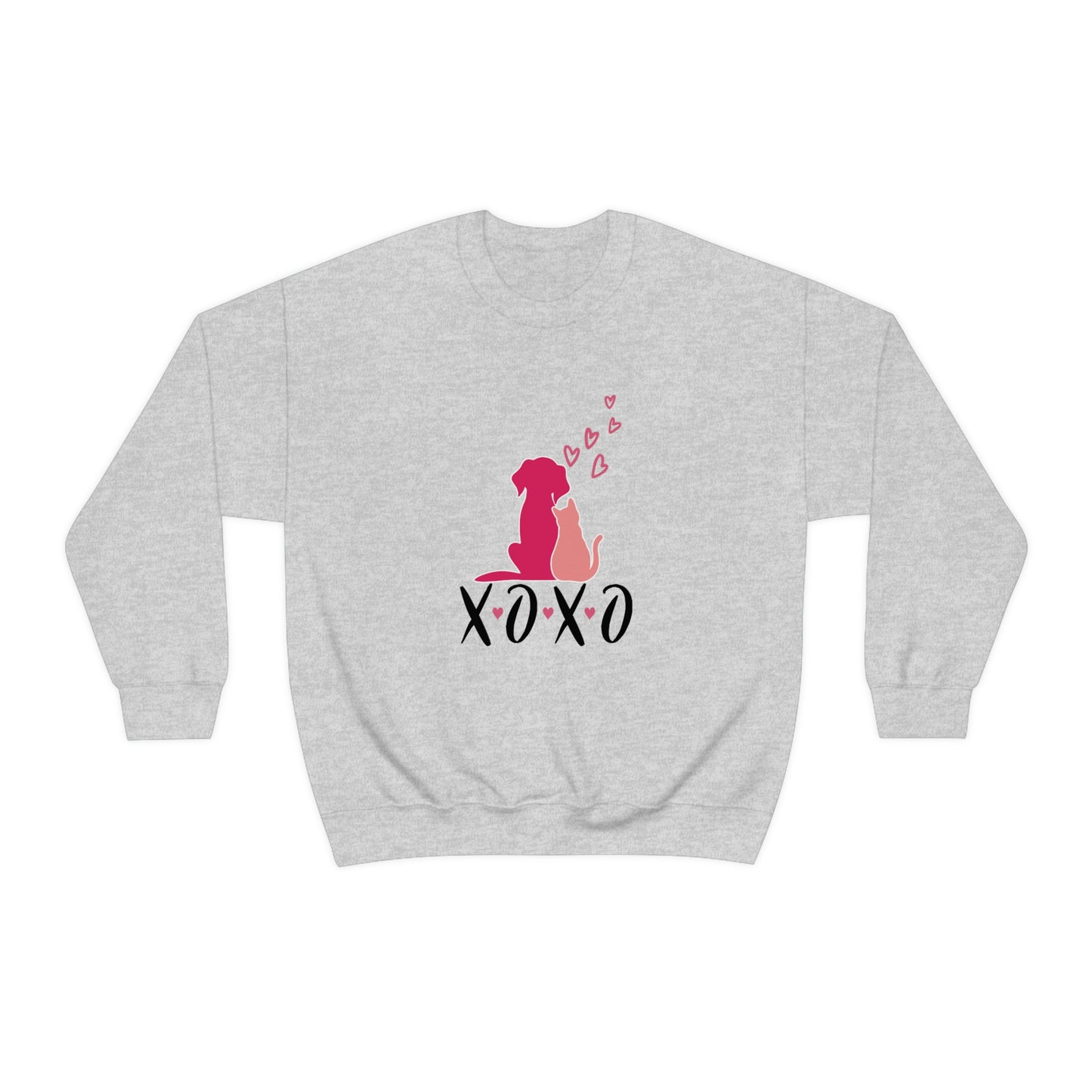 Dog Cat XOXO Unisex Heavy Blend™ Crewneck Sweatshirt