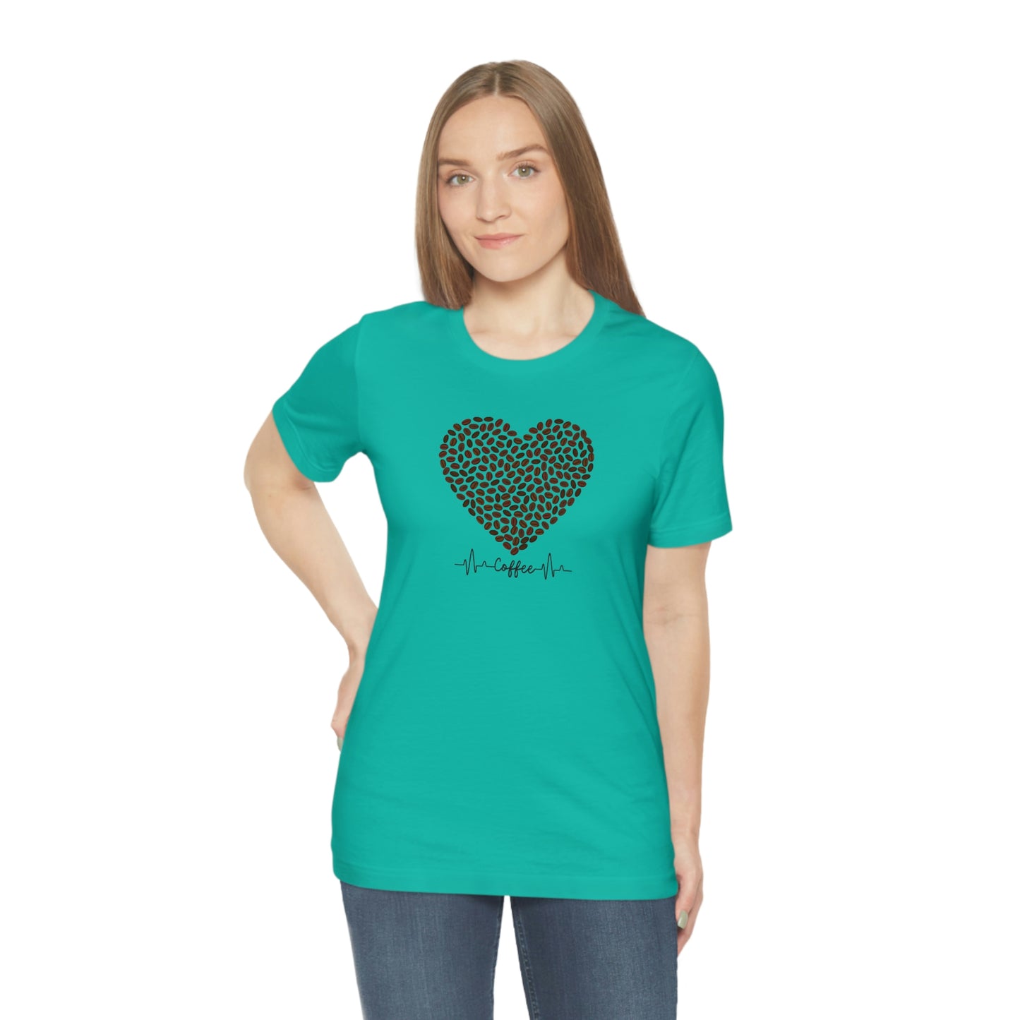 Coffee Bean Love Unisex Jersey Short Sleeve Tee