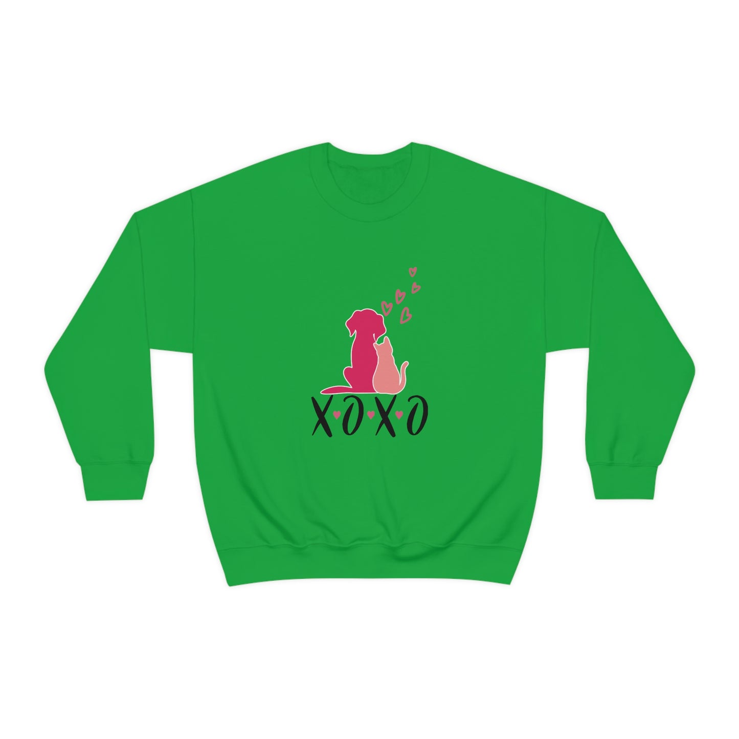 Dog Cat XOXO Unisex Heavy Blend™ Crewneck Sweatshirt