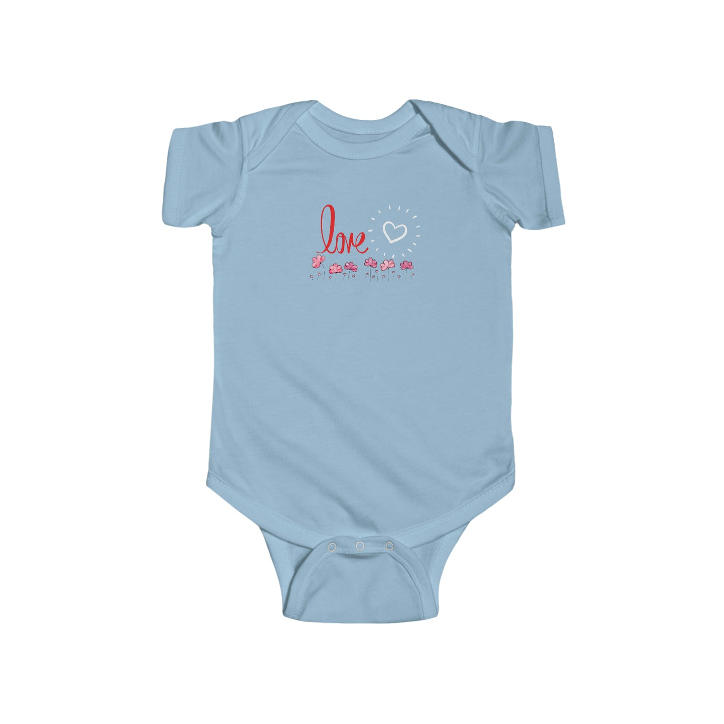 Love with Flowers Infant Fine Jersey Bodysuit