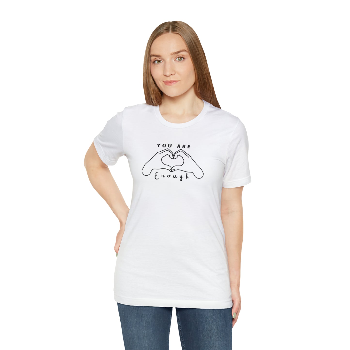 You Are Enough ASL Love Hands Bella Canvas Unisex Tee