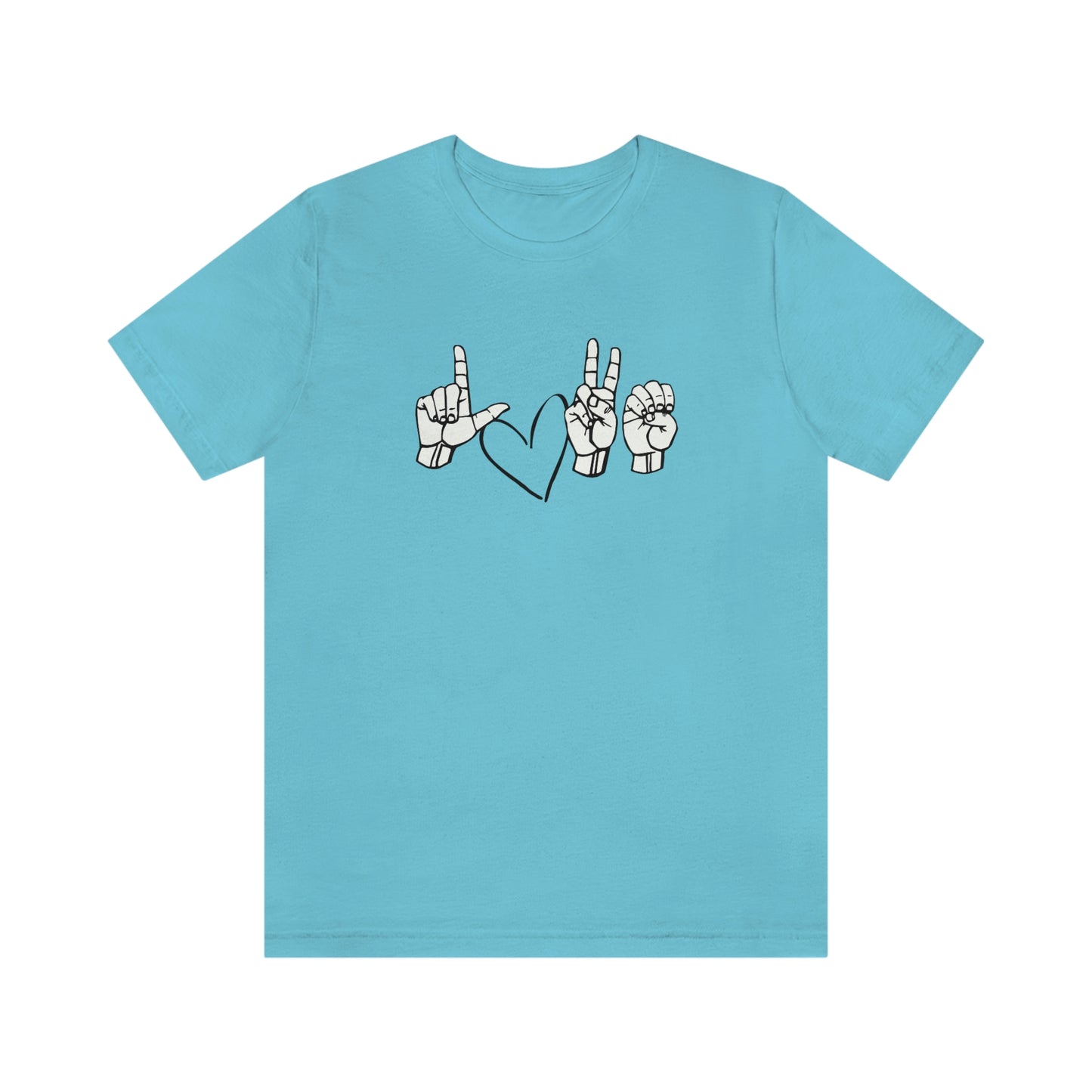 Love ASL Unisex Jersey Short Sleeve Tee