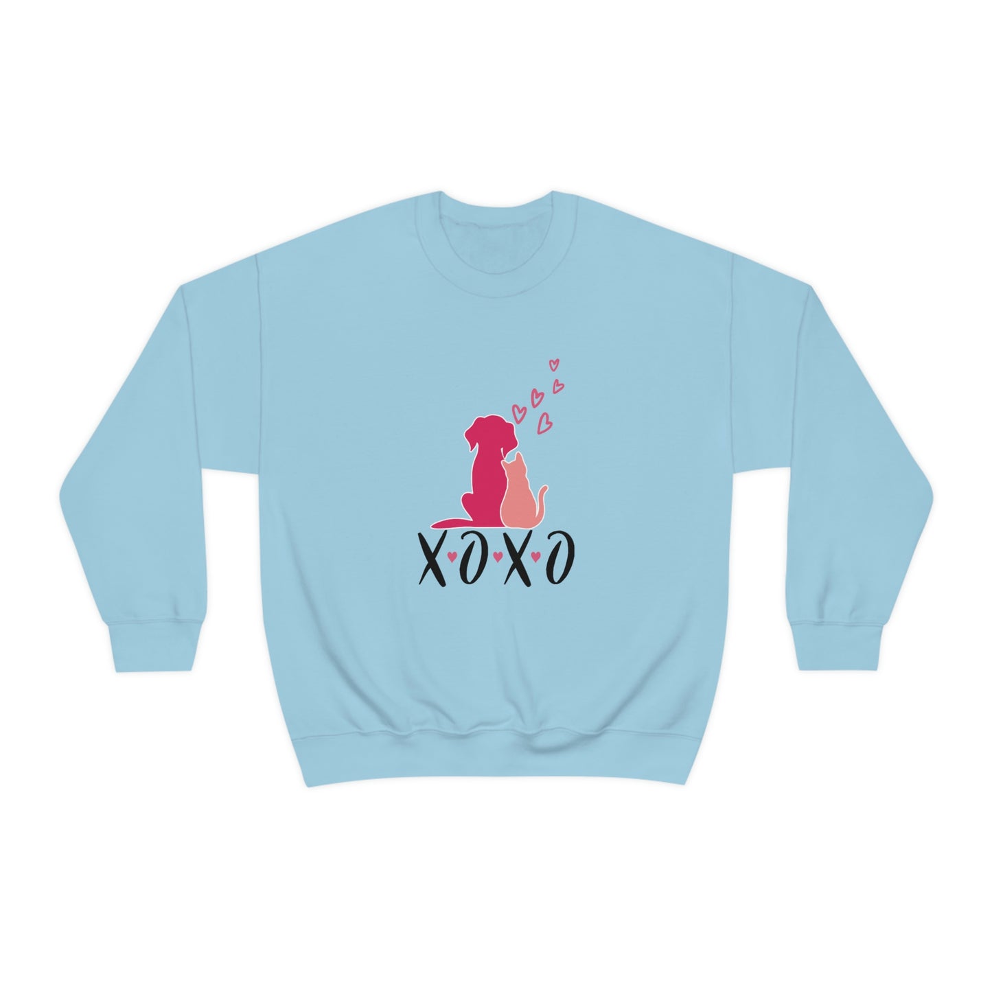 Dog Cat XOXO Unisex Heavy Blend™ Crewneck Sweatshirt