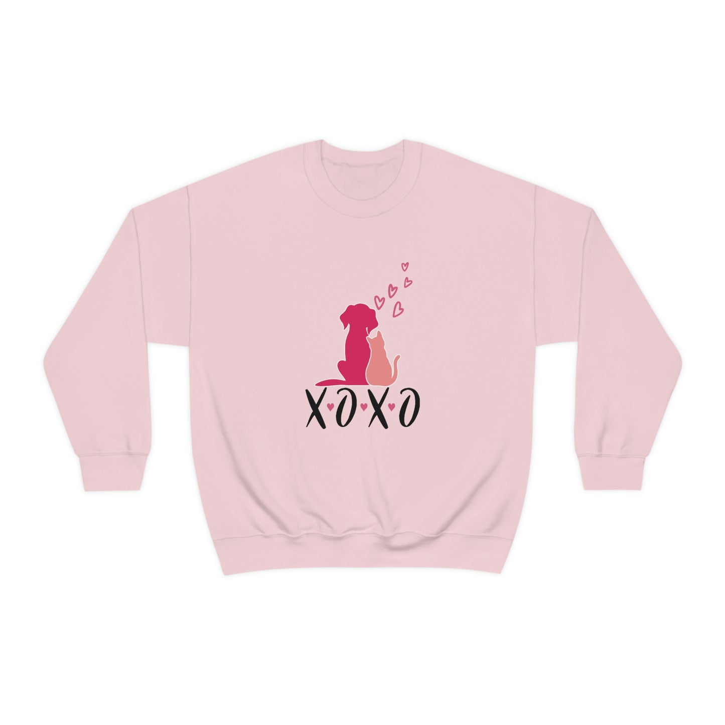 Dog Cat XOXO Unisex Heavy Blend™ Crewneck Sweatshirt