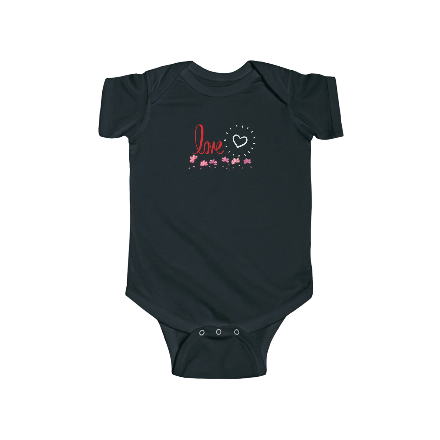 Love with Flowers Infant Fine Jersey Bodysuit