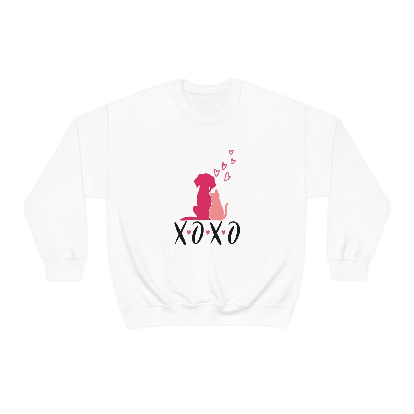 Dog Cat XOXO Unisex Heavy Blend™ Crewneck Sweatshirt