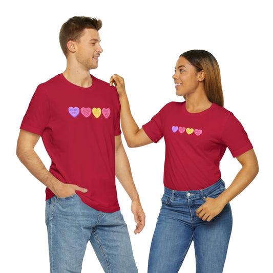 Sweet Hearts Unisex Jersey Short Sleeve Tee