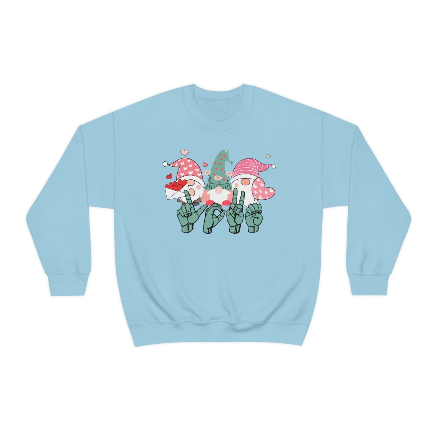 Gnome ASL Love Unisex Heavy Blend™ Crewneck Sweatshirt