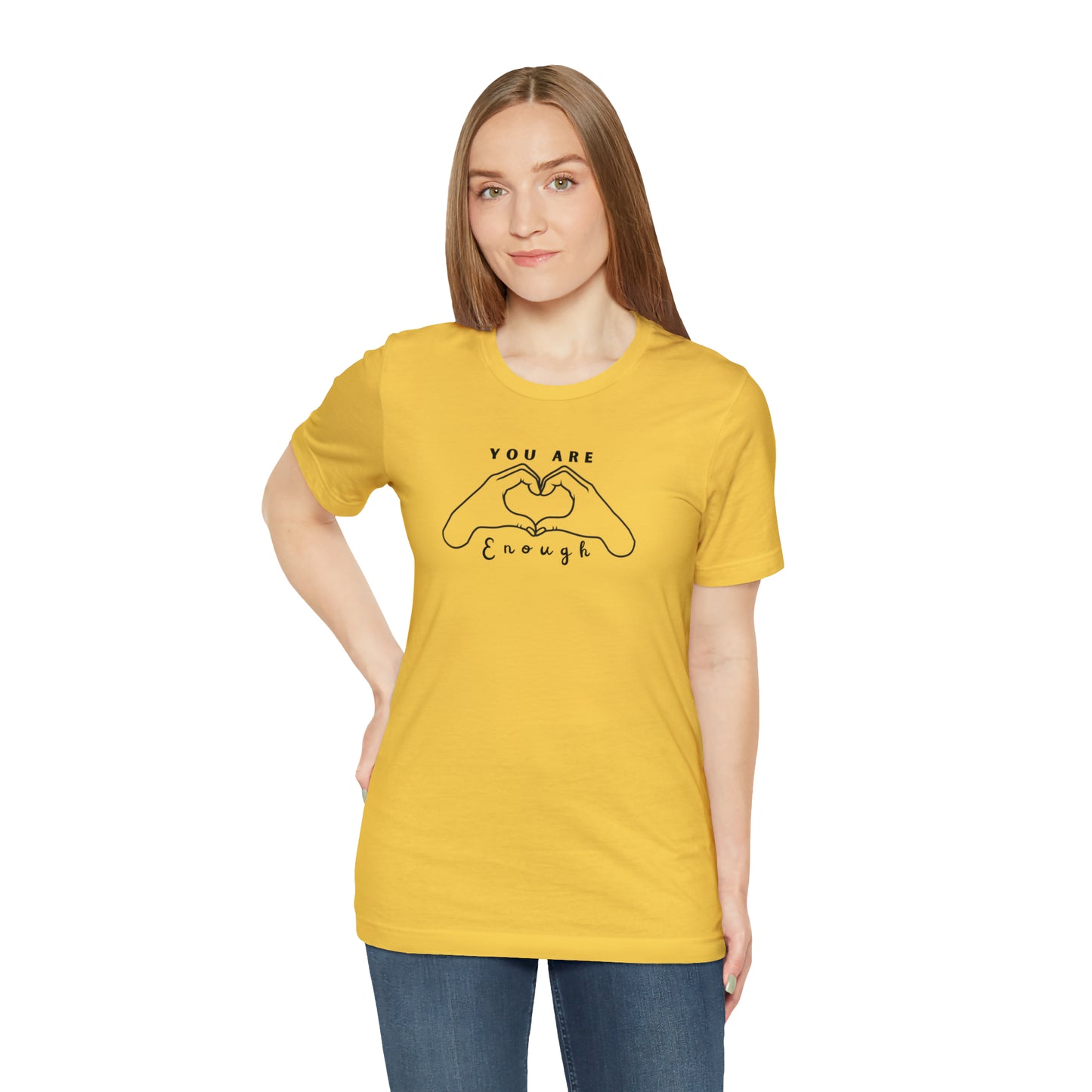 You Are Enough ASL Love Hands Bella Canvas Unisex Tee