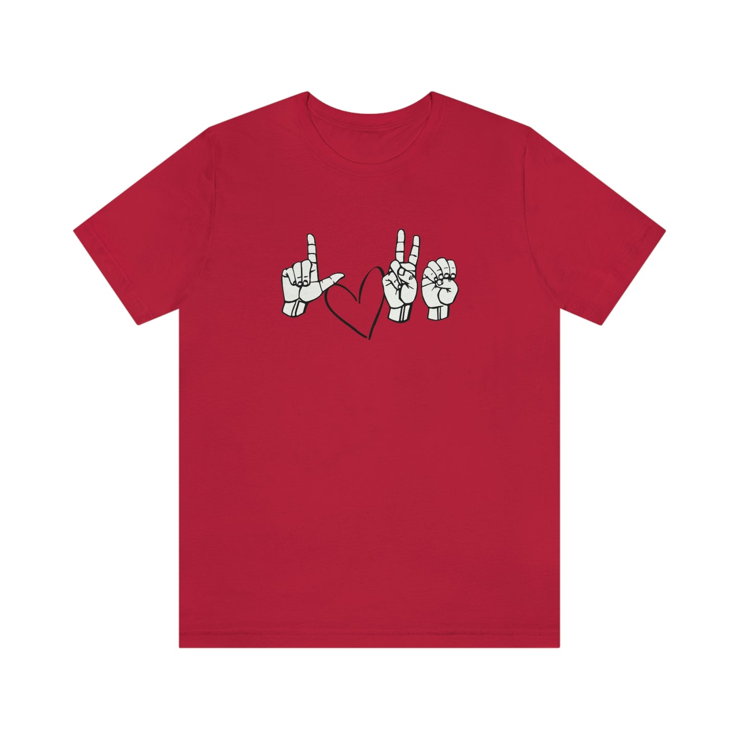 Love ASL Unisex Jersey Short Sleeve Tee