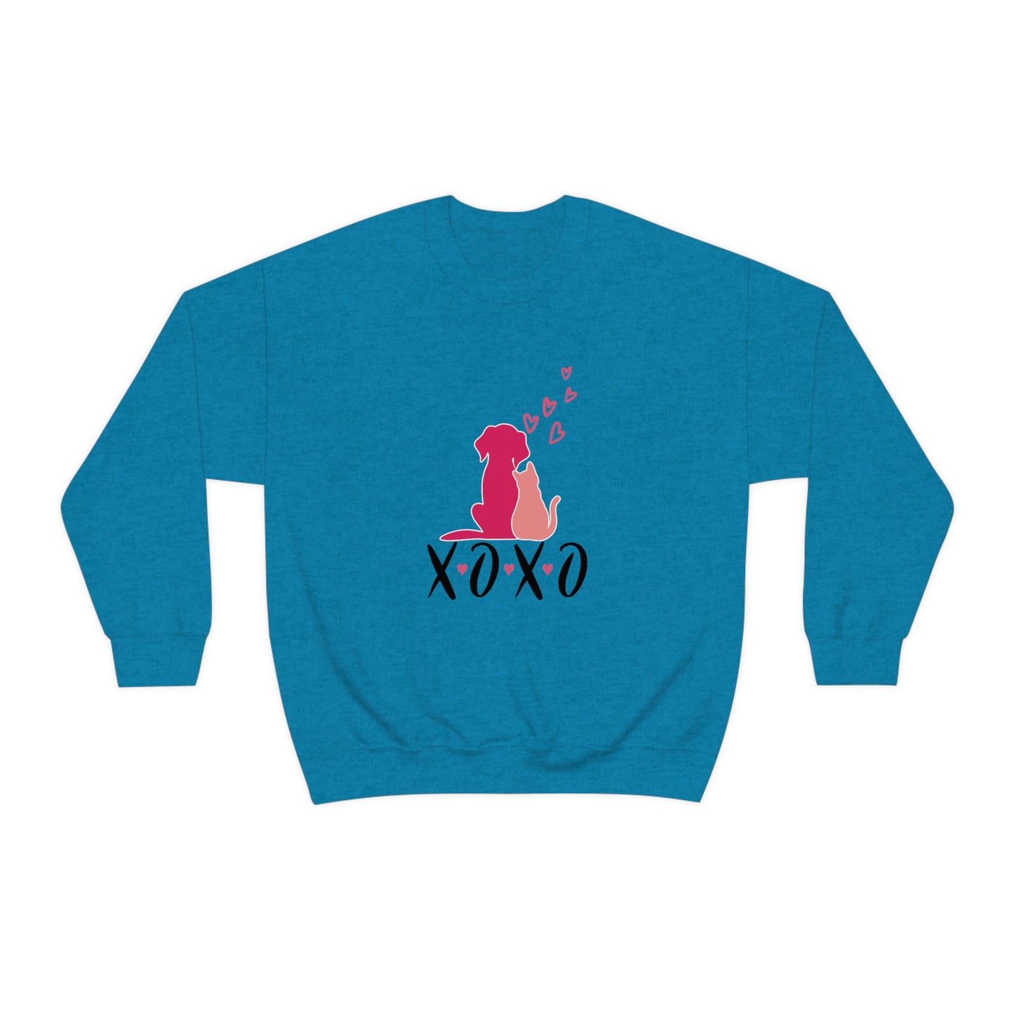 Dog Cat XOXO Unisex Heavy Blend™ Crewneck Sweatshirt