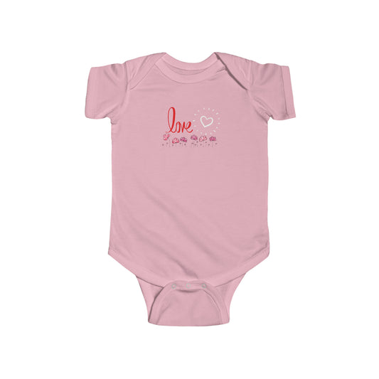 Love with Flowers Infant Fine Jersey Bodysuit