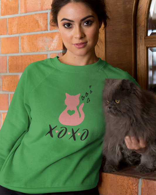 Cat XOXO Unisex Heavy Blend™ Crewneck Sweatshirt